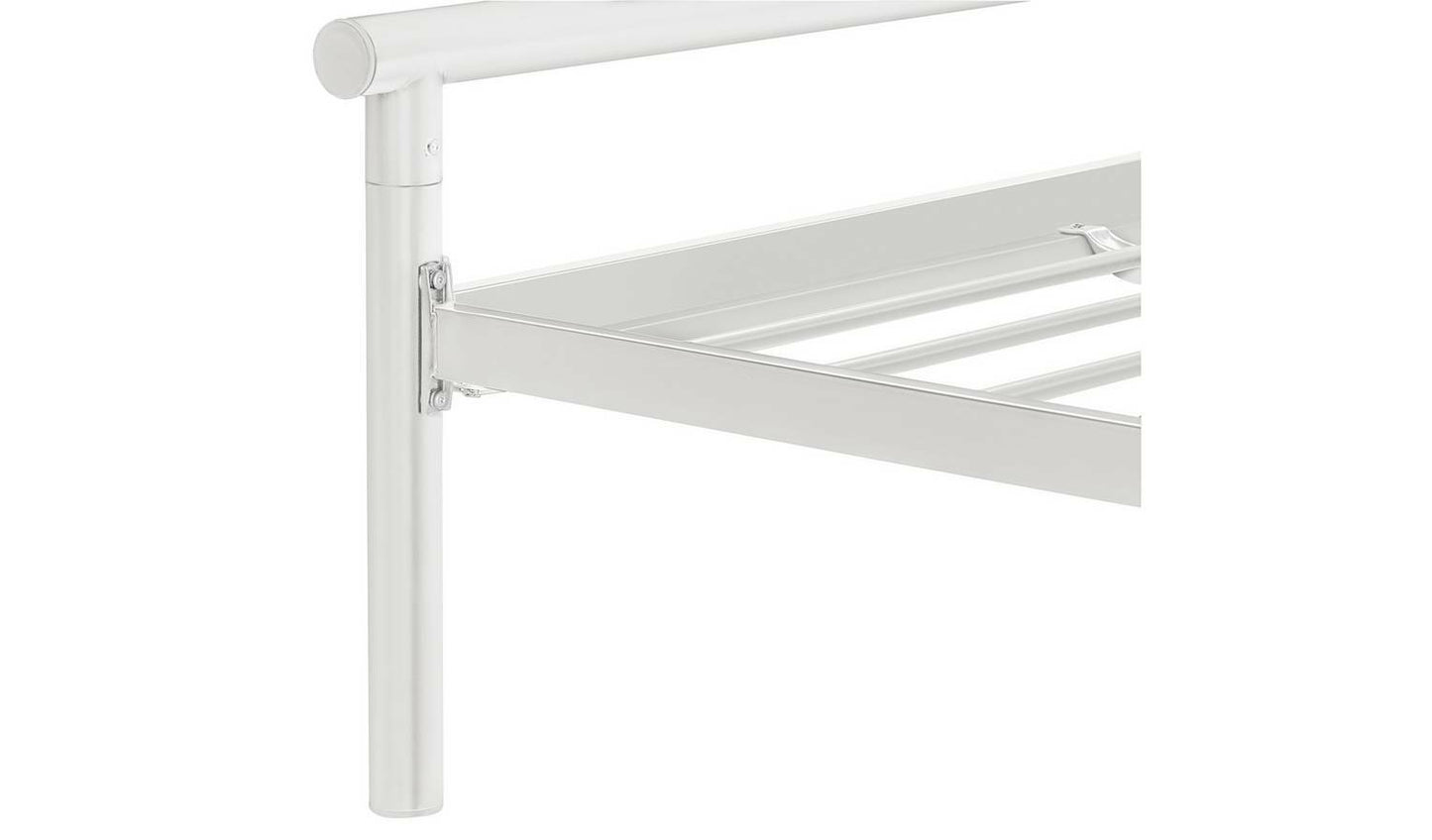 Avalon 5'ft Kingsize Metal Bed Frame - White