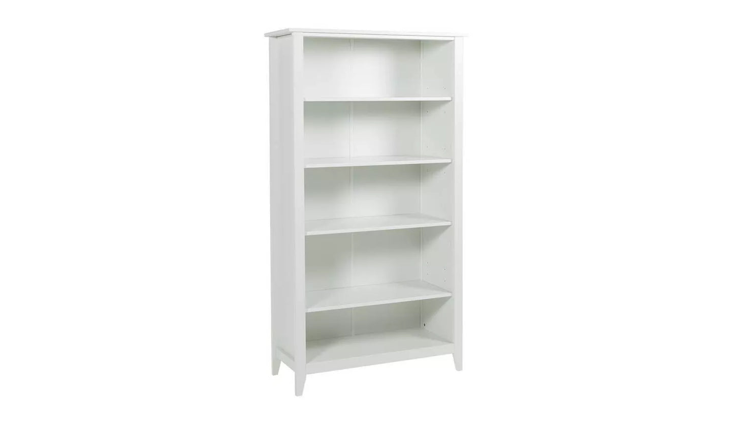 Assembled Minato Wide Bookcase White