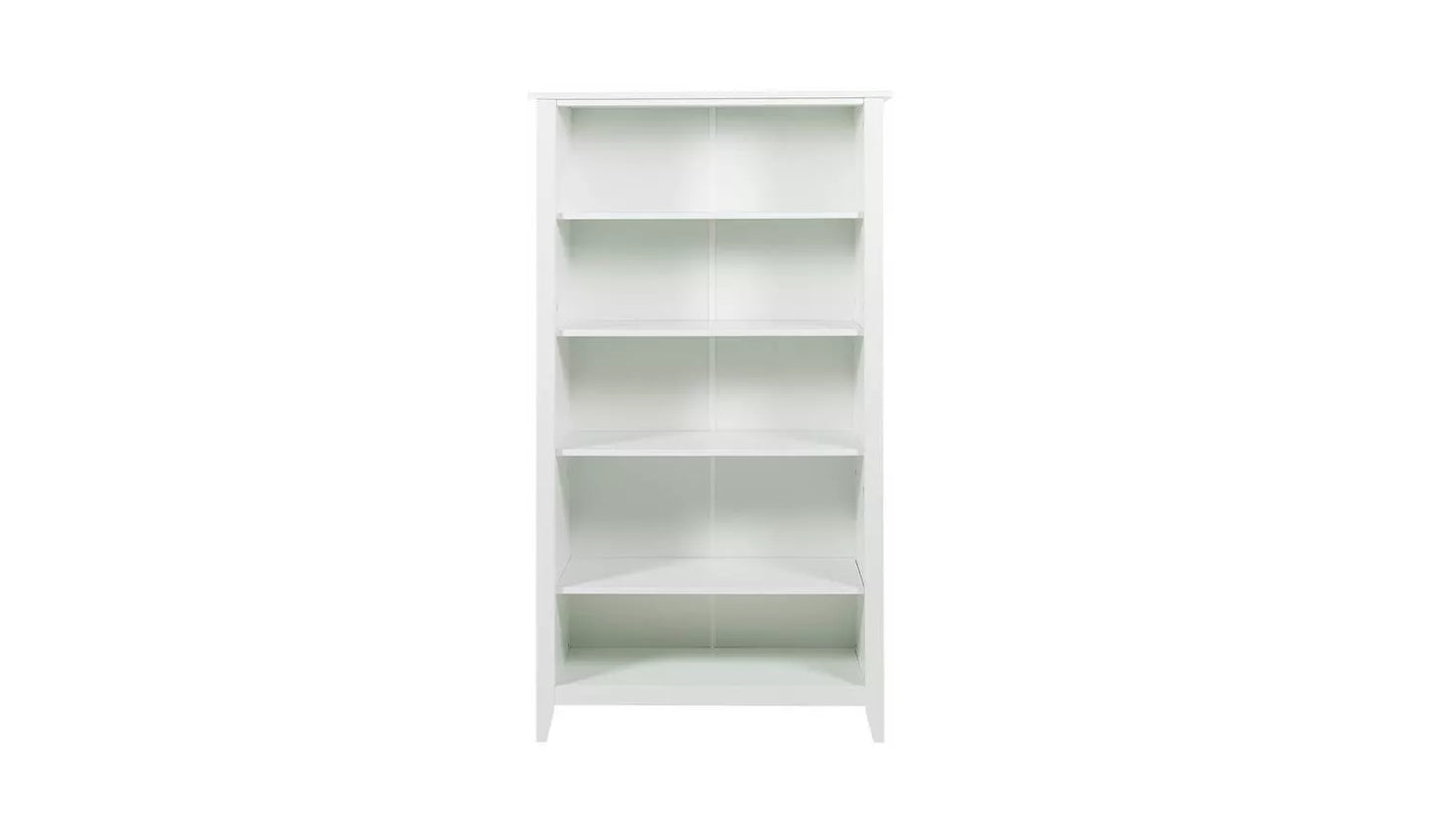 Assembled Minato Wide Bookcase White