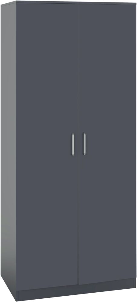 Cheyenne 2 Door Wardrobe Bedroom Set - Dark Grey