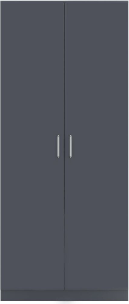 Cheyenne 2 Door Wardrobe Bedroom Set - Dark Grey