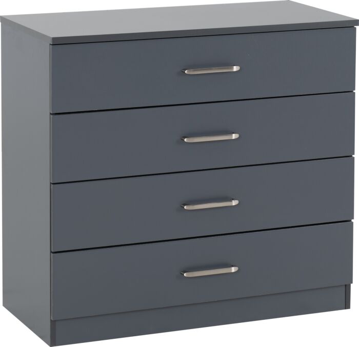 Cheyenne 2 Door Wardrobe Bedroom Set - Dark Grey