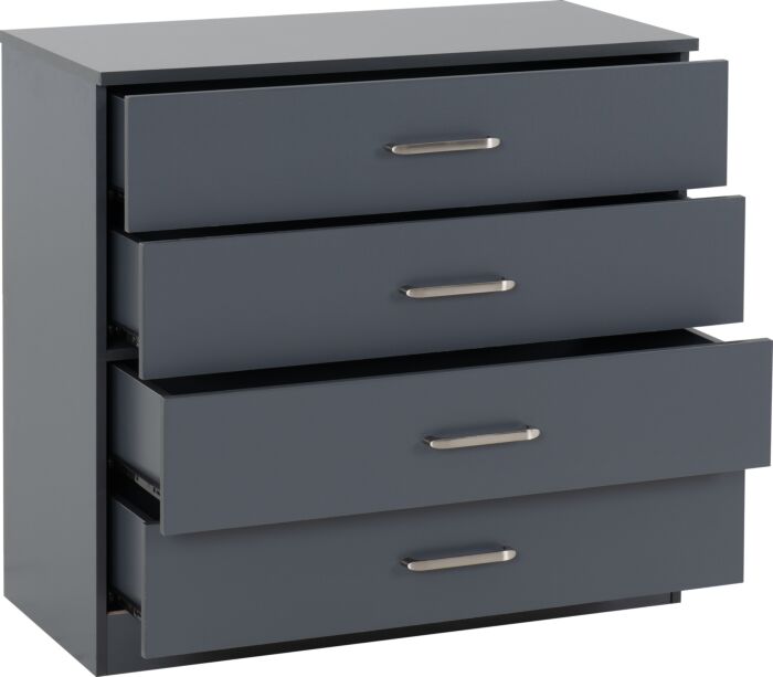 Cheyenne 2 Door Wardrobe Bedroom Set - Dark Grey