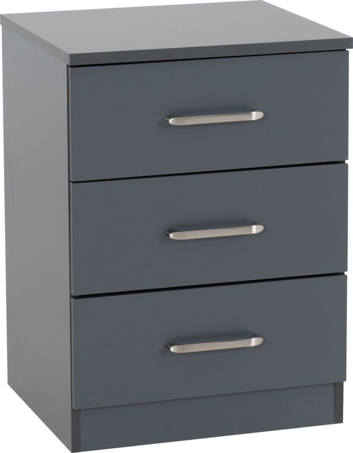 Cheyenne 2 Door Wardrobe Bedroom Set - Dark Grey