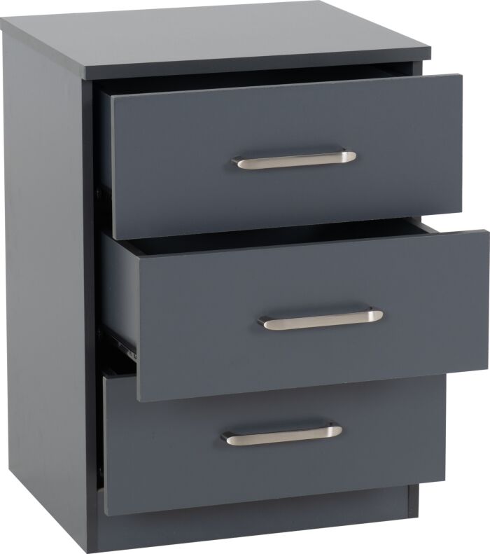 Cheyenne 2 Door Wardrobe Bedroom Set - Dark Grey