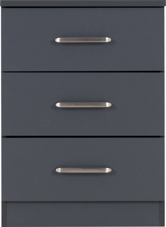 Cheyenne 2 Door Wardrobe Bedroom Set - Dark Grey
