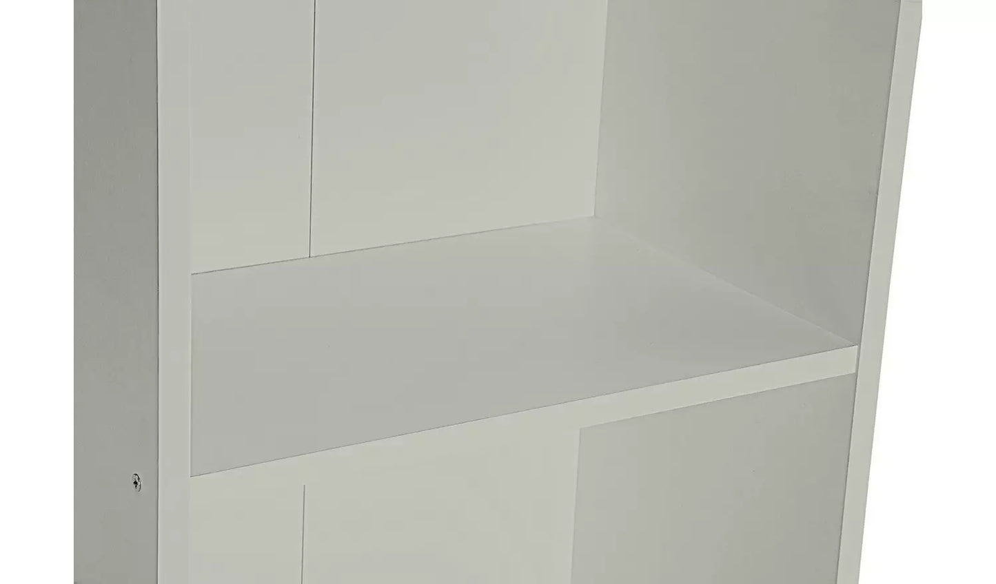 Assembled Malibu Narrow Bookcase - Grey