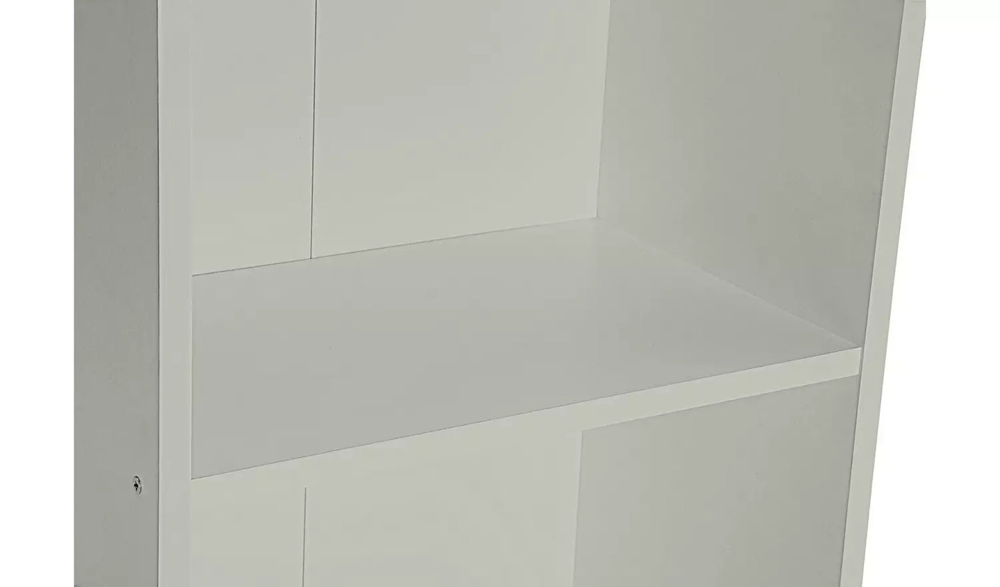 Assembled Malibu Narrow Bookcase - Grey