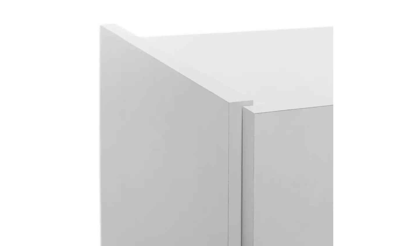 Assembled Seville Shoe Storage Cabinet - White