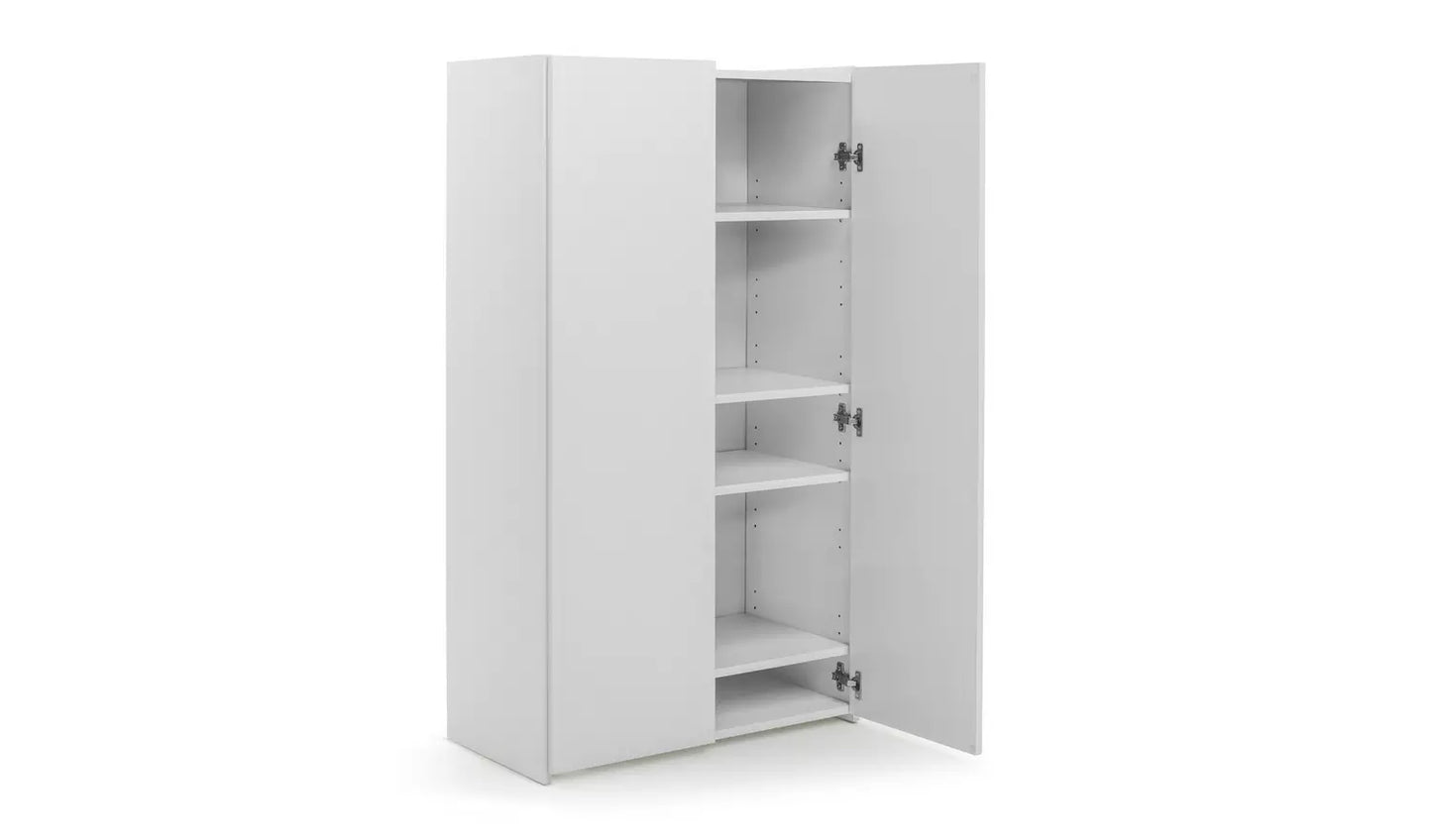 Assembled Seville Shoe Storage Cabinet - White