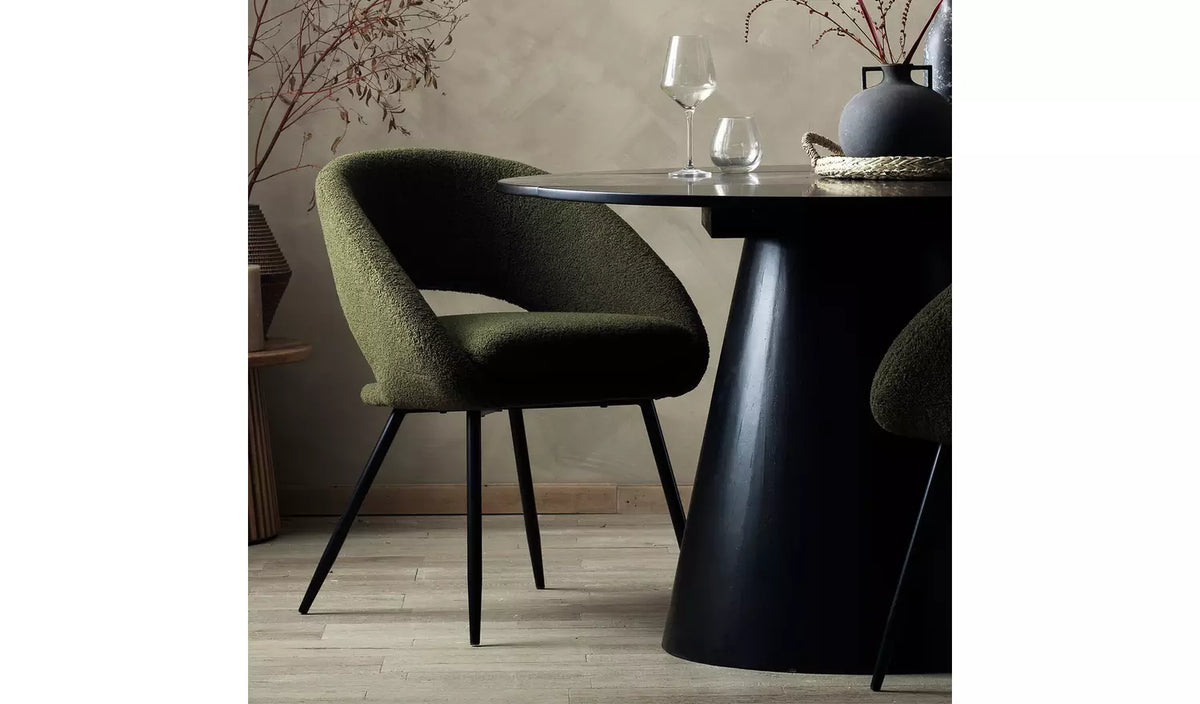 Assembled Habitat Hermione Boucle Chair - Green