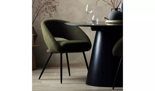 Assembled Habitat Hermione Boucle Chair - Green