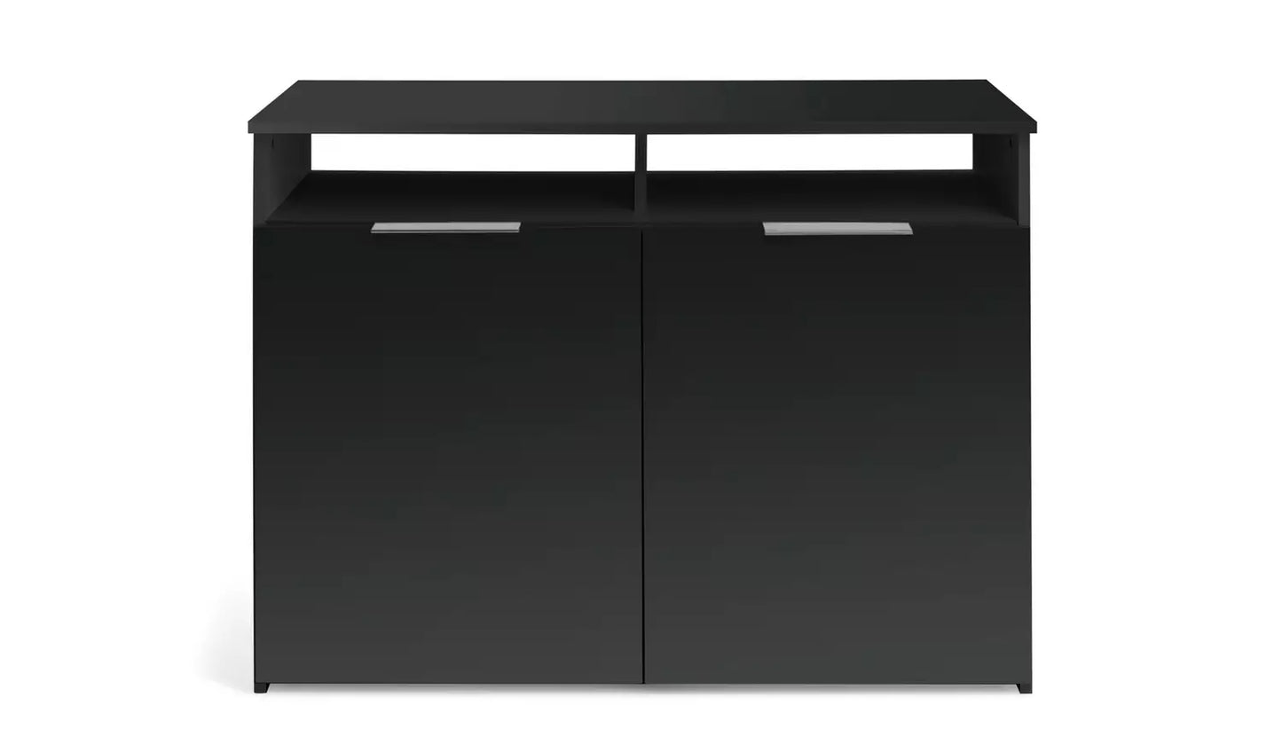 Assembled Habitat Hayward 2 Door Sideboard - Black Gloss