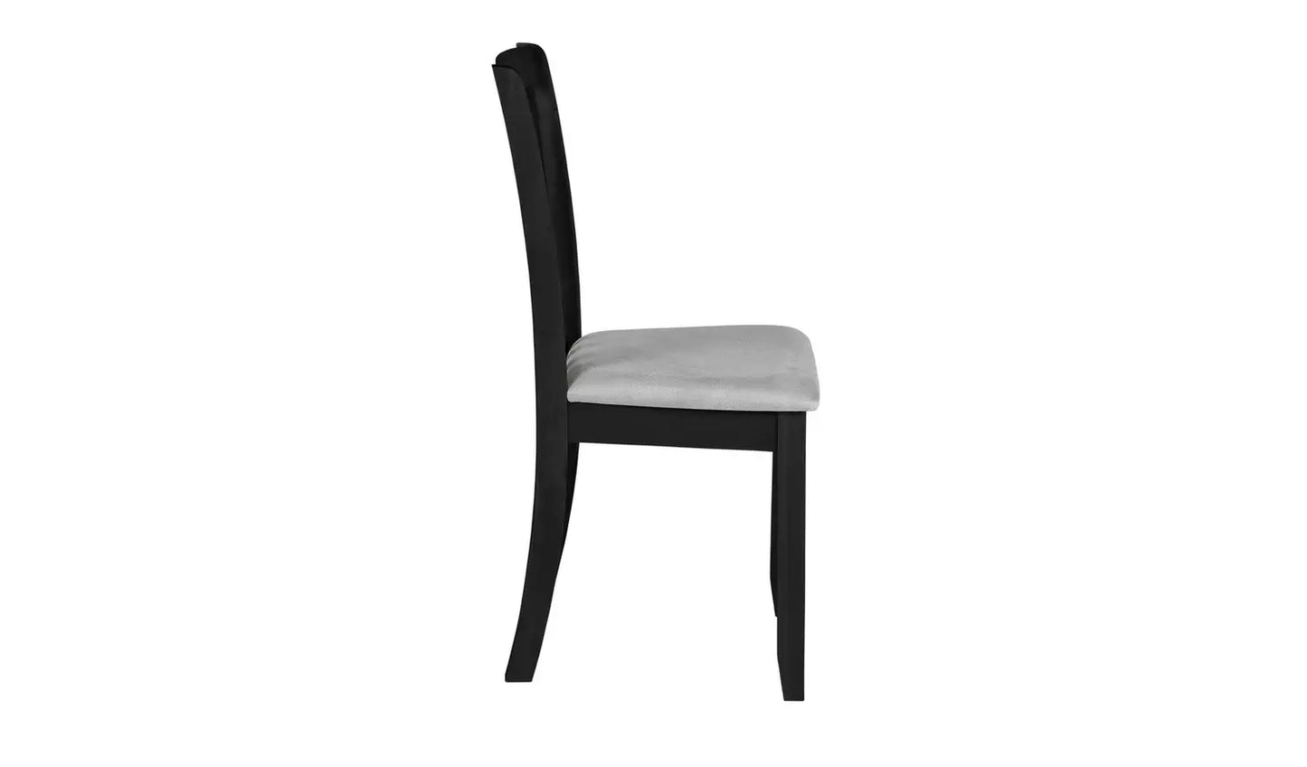 Assembled Banbury 4 Solid Wood Dining Chairs - Black