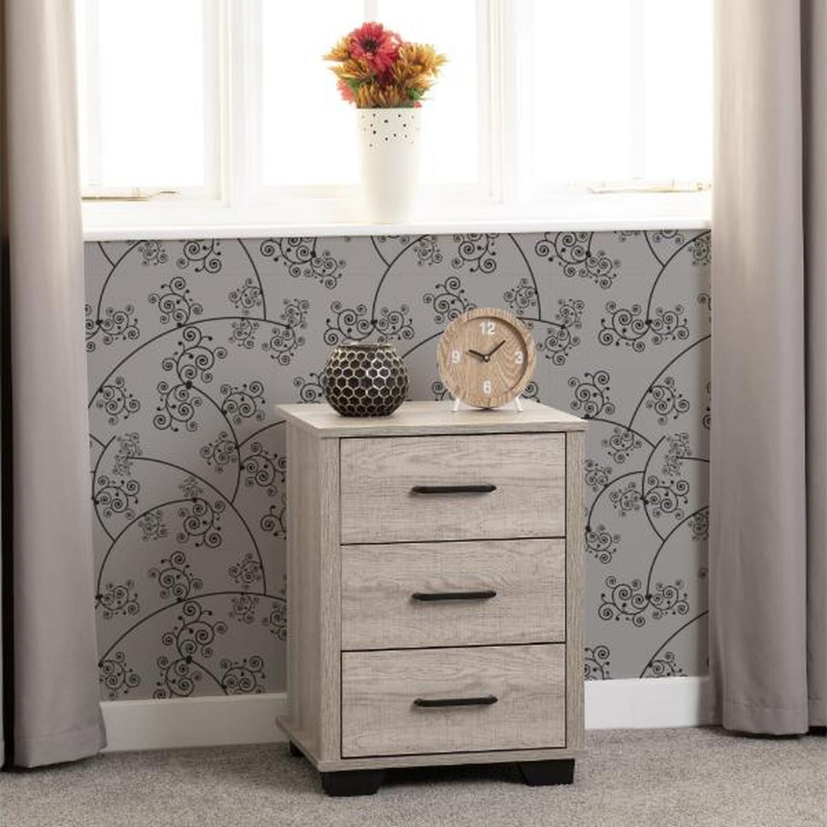 Assembled Drawer Bedside - Light Oak