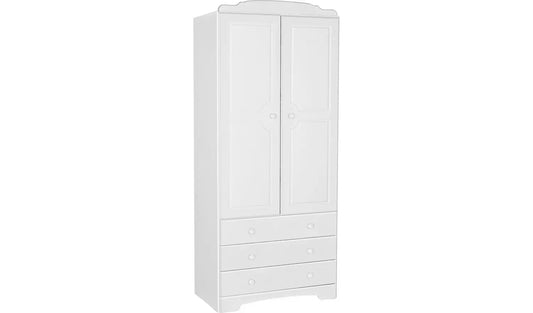 Nordic 2 Door Wardrobe - Soft White