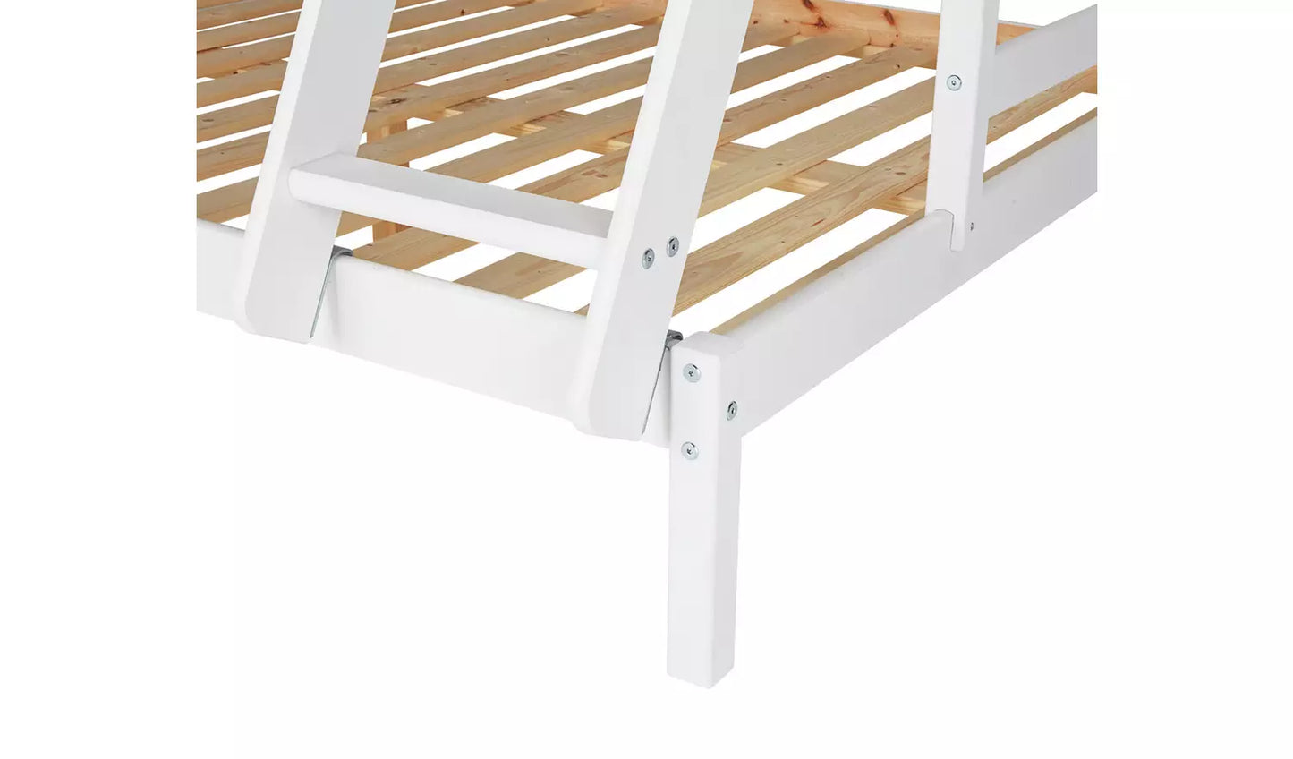 Kaycie Triple Bunk Bed Frame - White