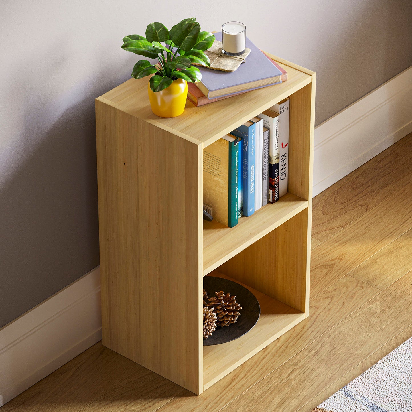 Assembled Squares 2 Cube Storage Unit - Oak Effect