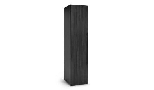 Habitat Atlas 1 Door Wardrobe - Black & Brown