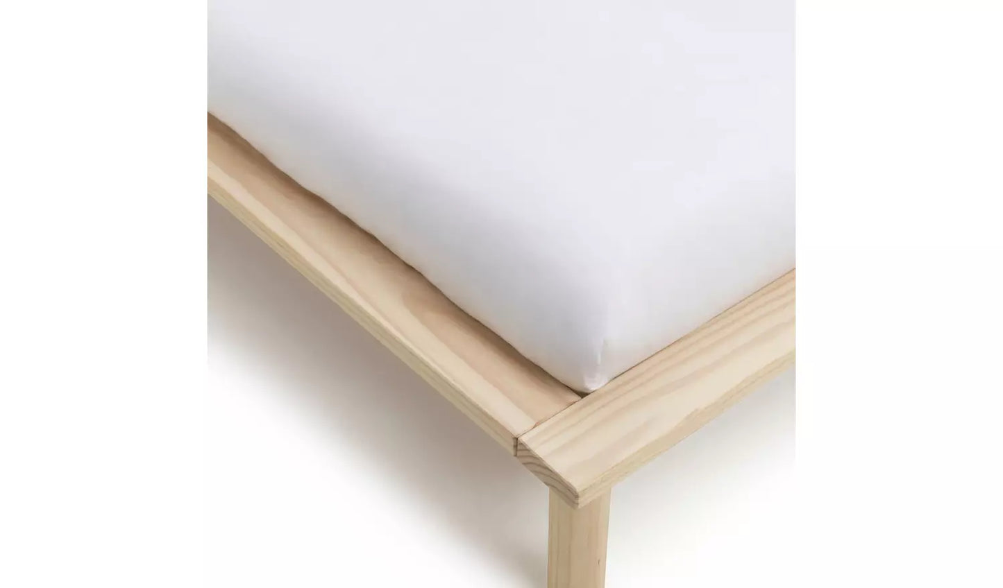 Habitat Akio Kingsize Wooden Platform Bed Frame - Natural