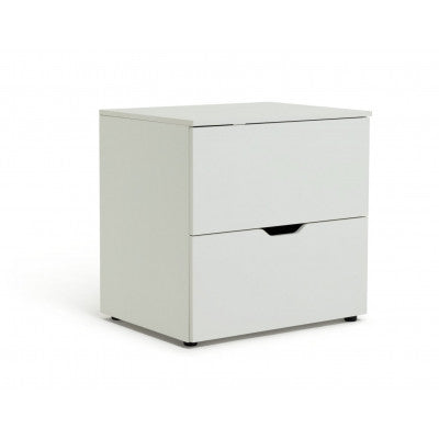 Assembled Habitat Kids Pod 2 Piece 2 Door Low Chest of Drawers - White