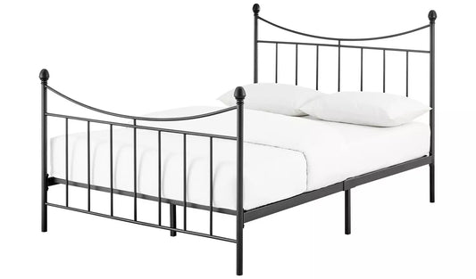 Clara Kingsize Metal Bed Frame - Black