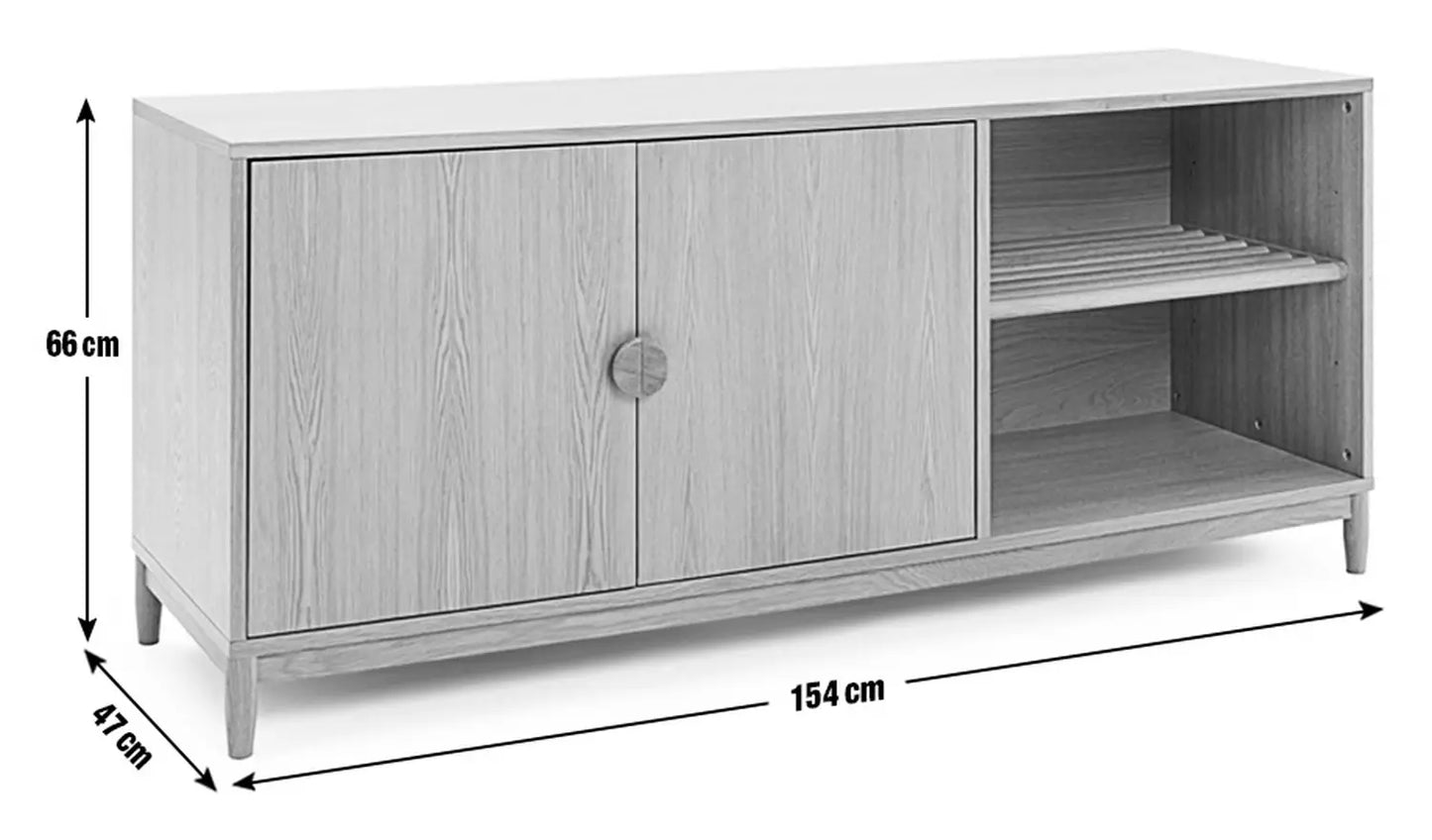 Assembled Habitat Cornelia 2 Door Oak Sideboard - Natural