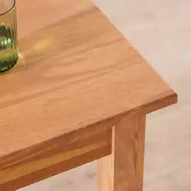 Assembled Raye Solid Wood 4 Seater Dining Table - Natural