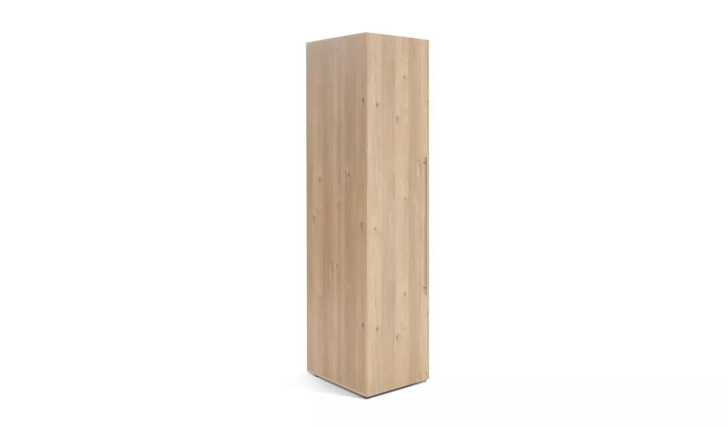 Assembled Atlas 1 Door Wardrobe - Oak