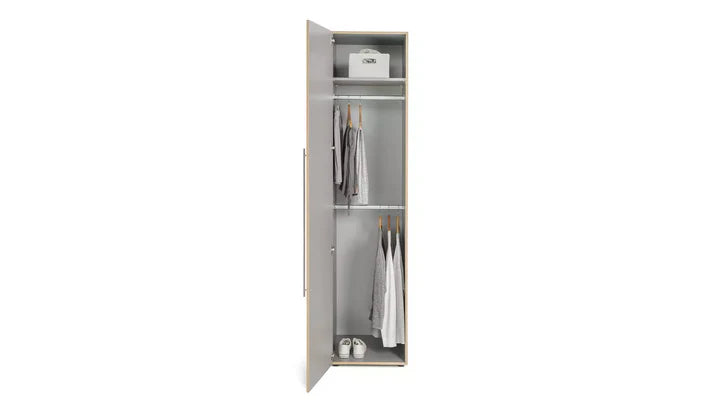 Assembled Atlas 1 Door Wardrobe - Oak