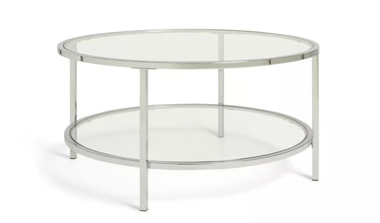 Boutique Round Coffee Table - Silver
