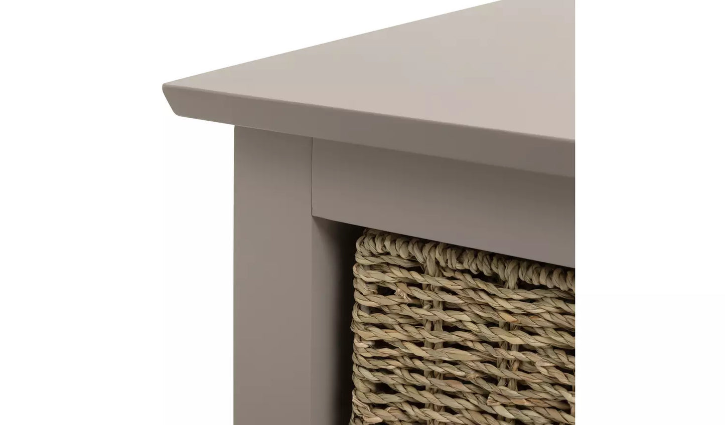 Assembled Willow Shoe Storage Bench - Grey