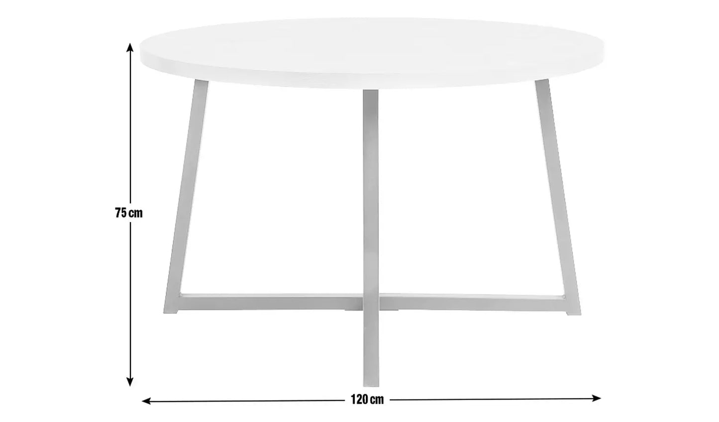 Assembled Habitat Nomad 4 Seater Dining Table - Oak Effect