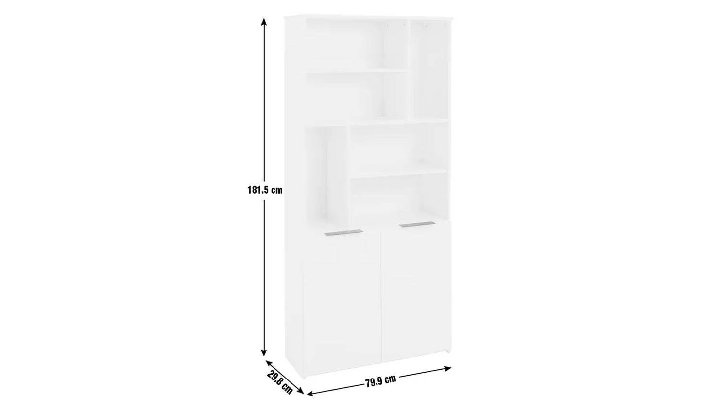 Assembled Hayward Tall Bookcase - Gloss Black