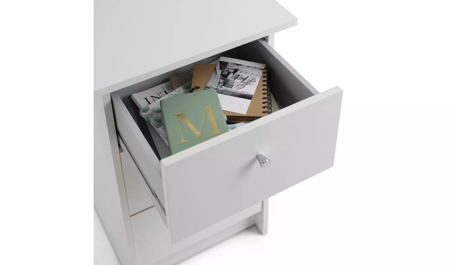 Assembled Malibu 3 Drawer Office Desk - White