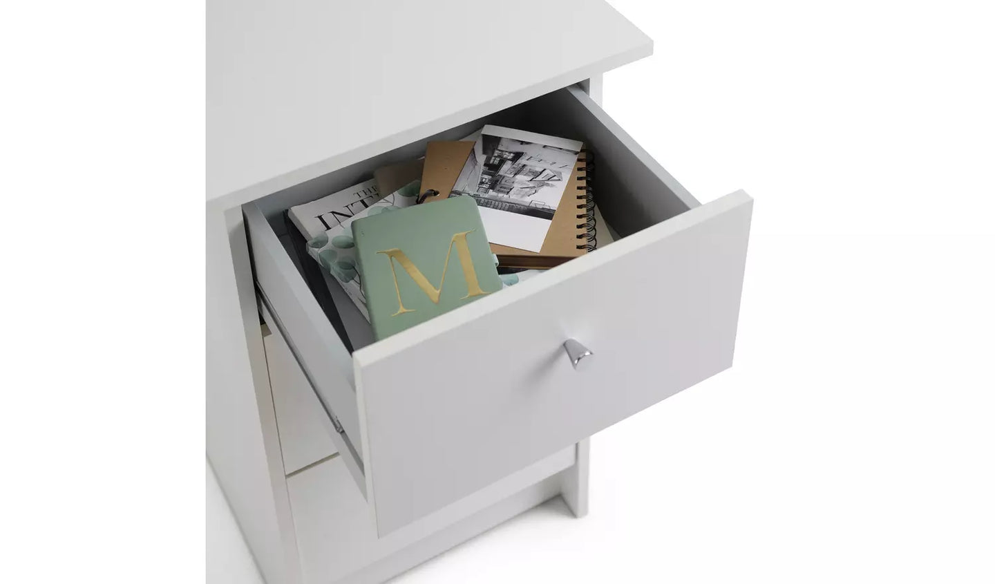 Assembled Malibu 3 Drawer Office Desk - White