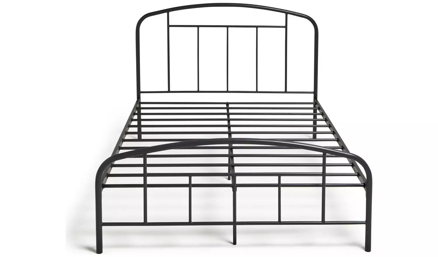 Pippa Small Double Metal Bed Frame - Dark Grey