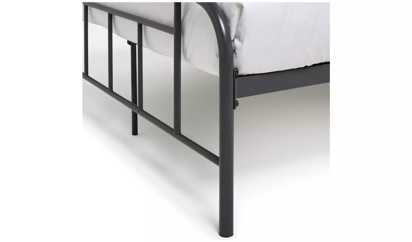 Pippa Small Double Metal Bed Frame - Dark Grey
