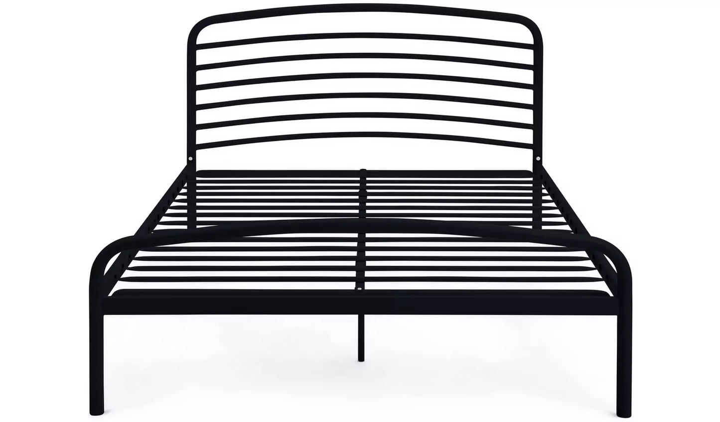 Jubilee Double Metal Bed Frame - Black