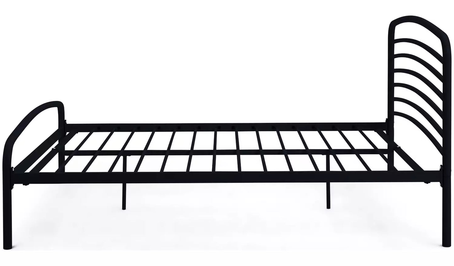 Jubilee Double Metal Bed Frame - Black