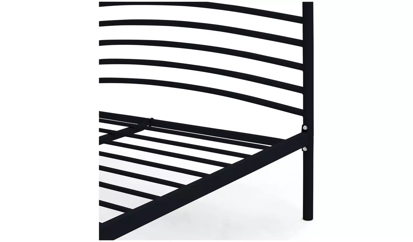 Jubilee Double Metal Bed Frame - Black