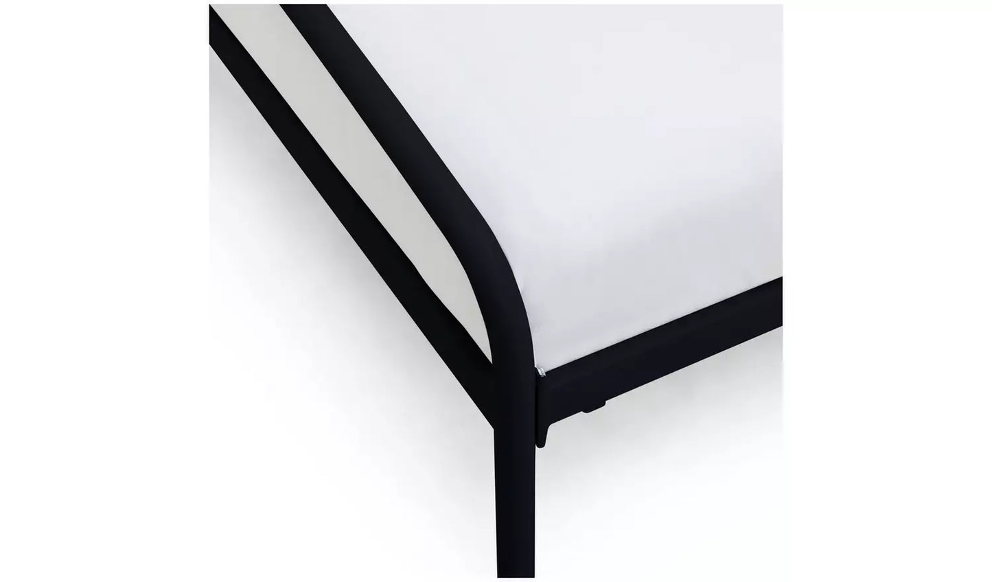 Jubilee Double Metal Bed Frame - Black