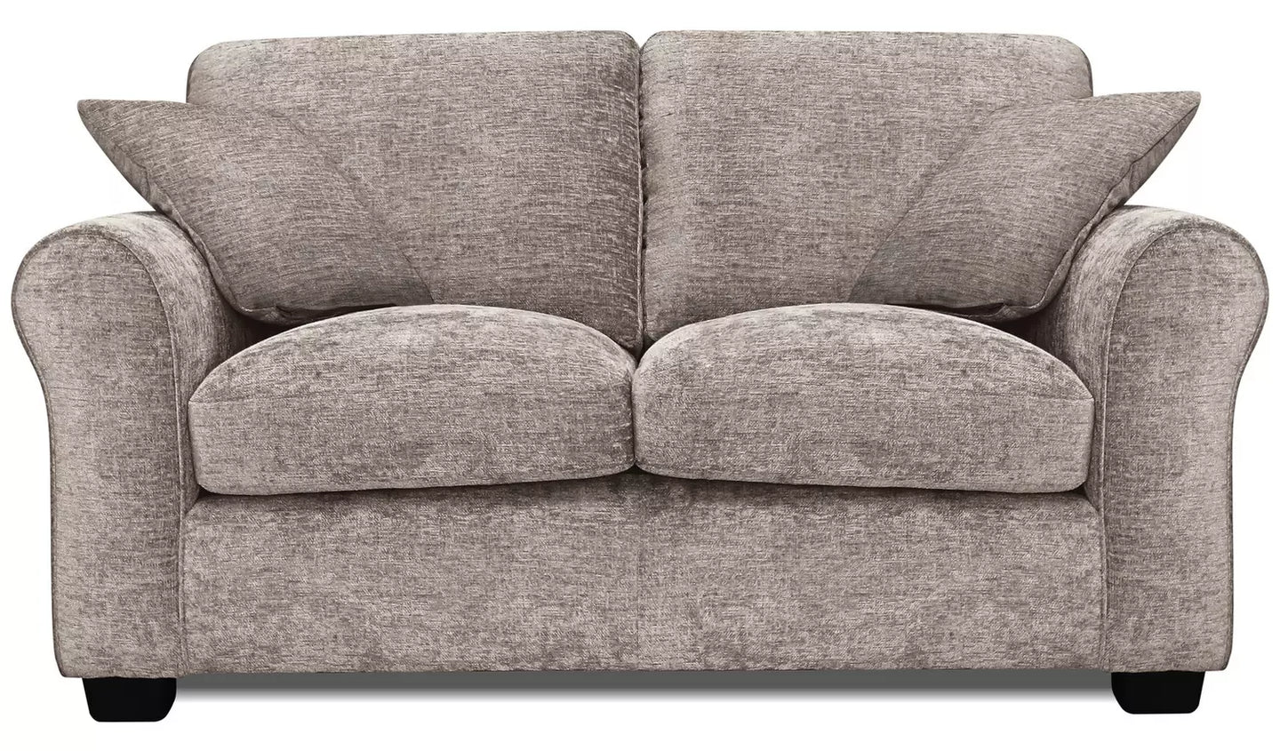 Taylor Fabric 2 Seater Sofa - Mink