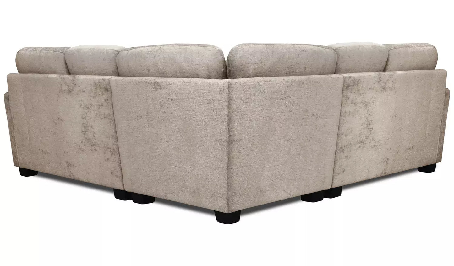 Taylor Fabric Corner Sofa - Mink/Grey Mixed Colour
