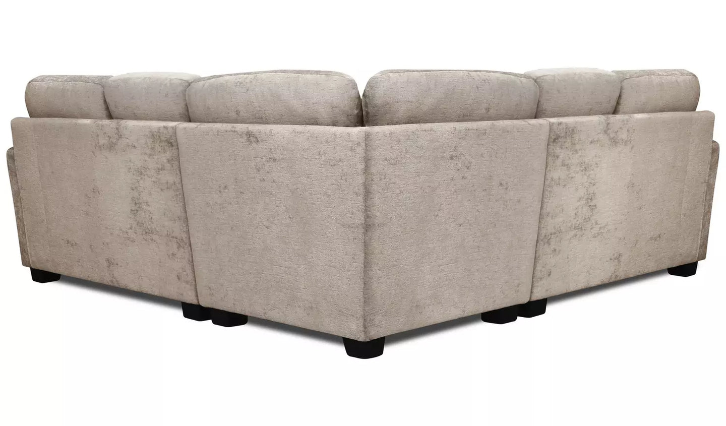 Taylor Fabric Corner Sofa - Mink/Grey Mixed Colour