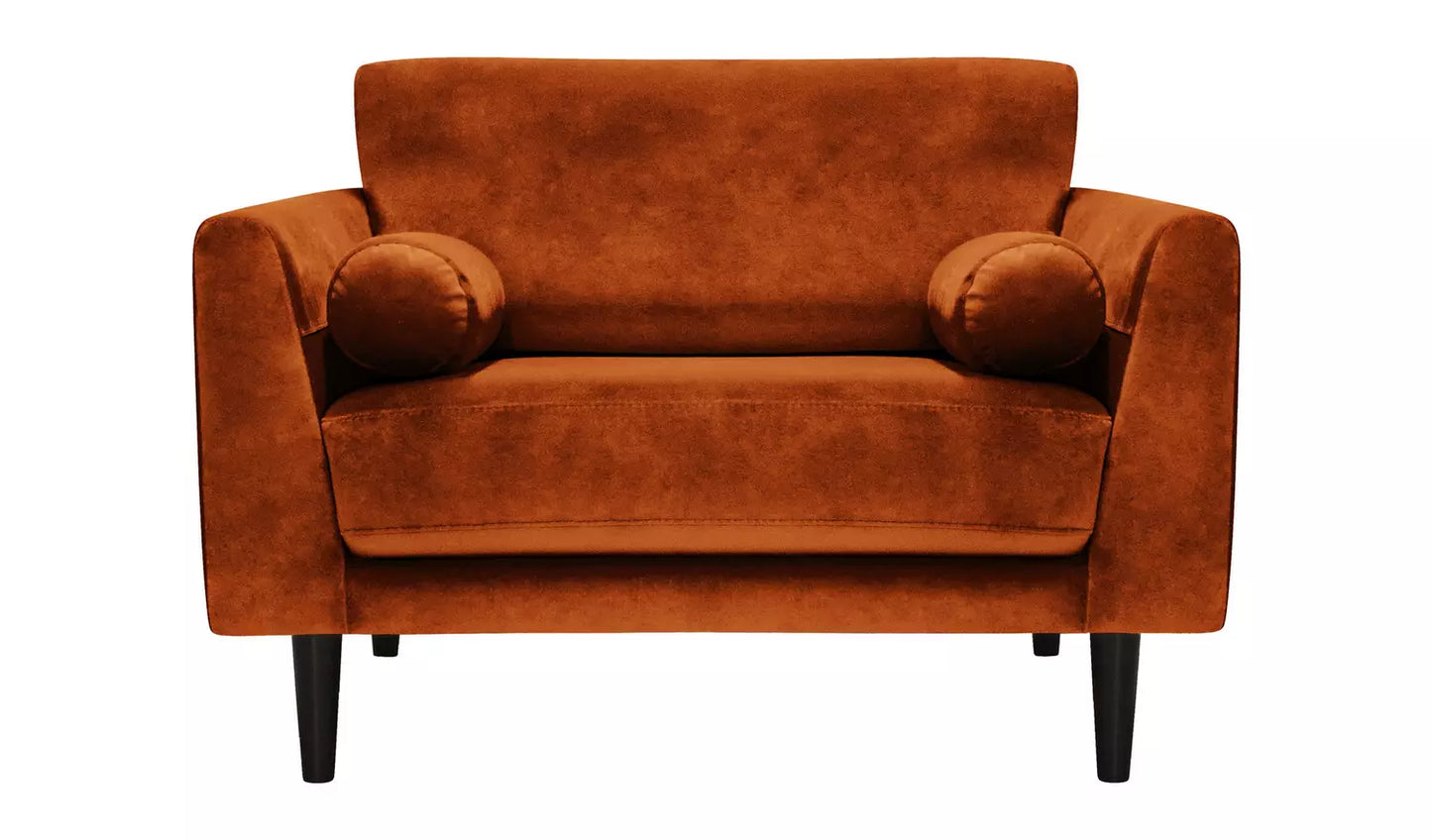 Habitat Jacob Fabric Cuddle Chair - Orange