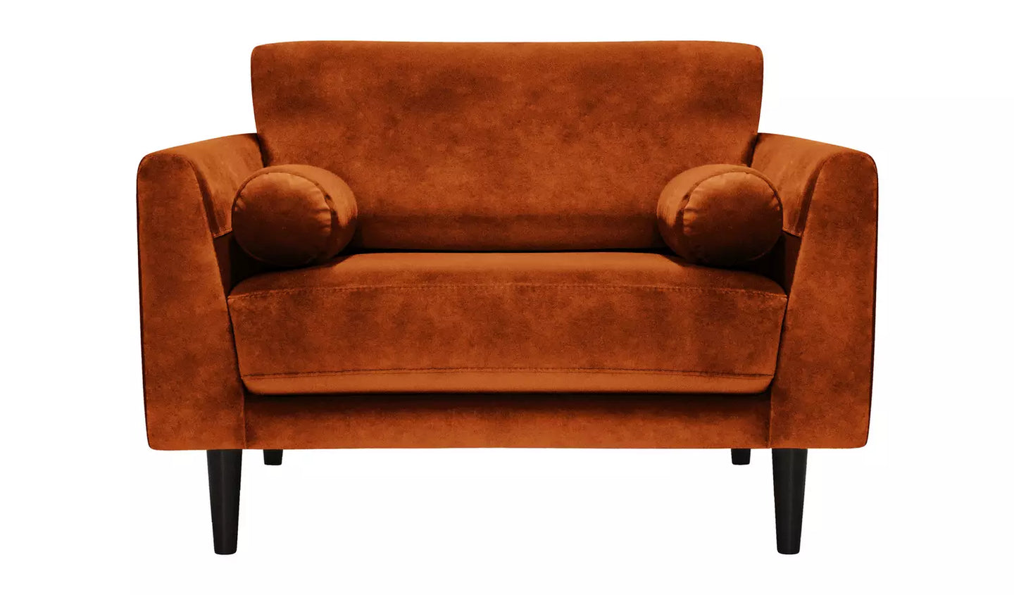 Habitat Jacob Fabric Cuddle Chair - Orange