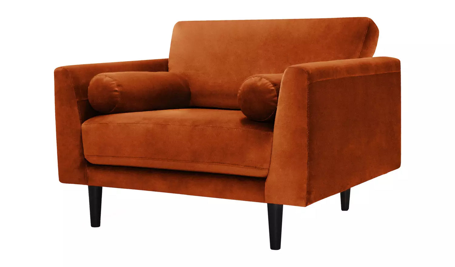 Habitat Jacob Fabric Cuddle Chair - Orange