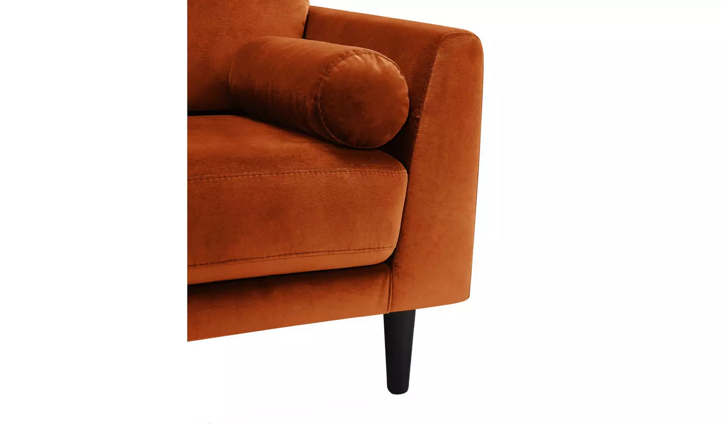Habitat Jacob Fabric Cuddle Chair - Orange