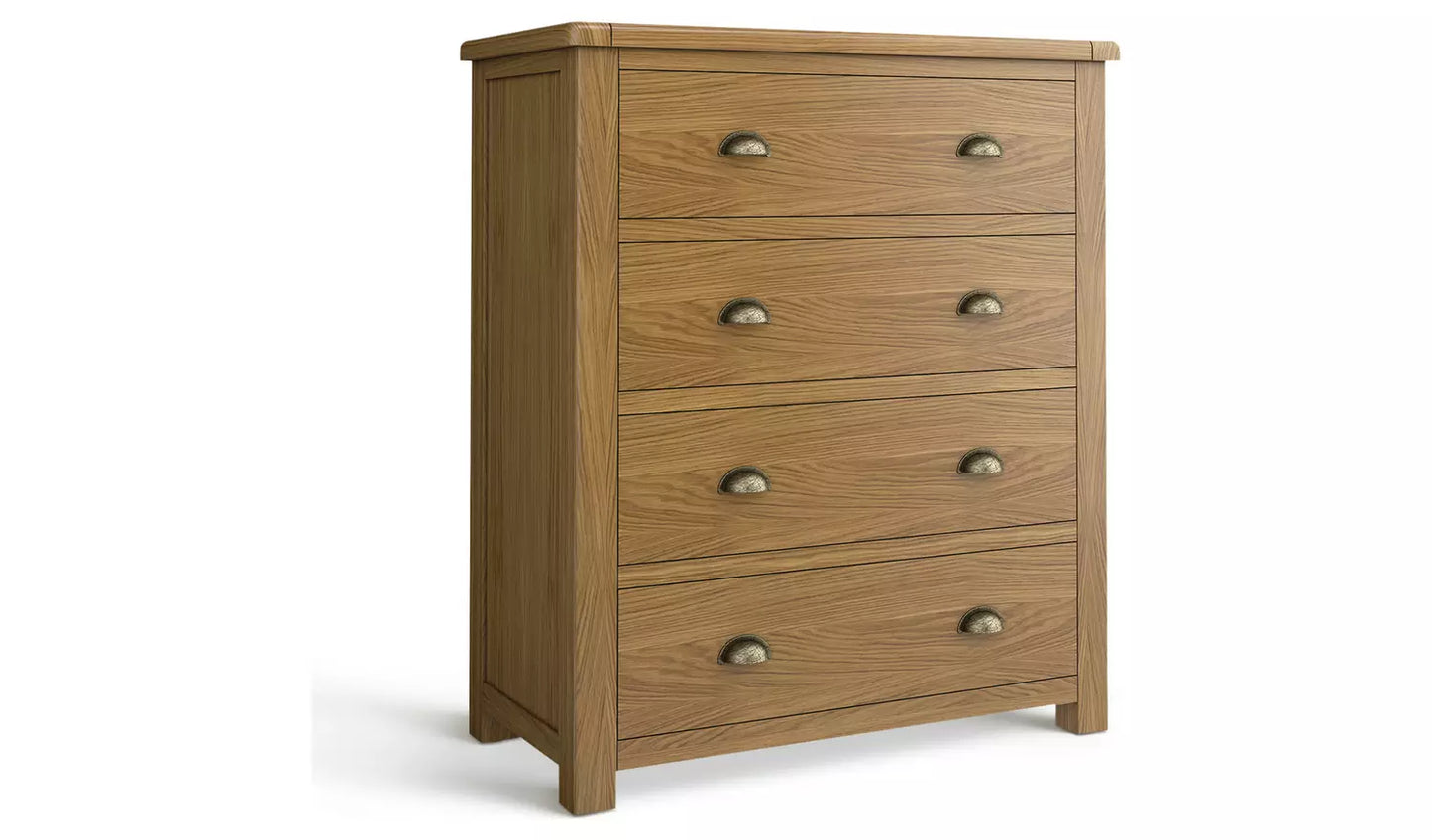 Kent 4 Wide Chest of Drawer - Oak